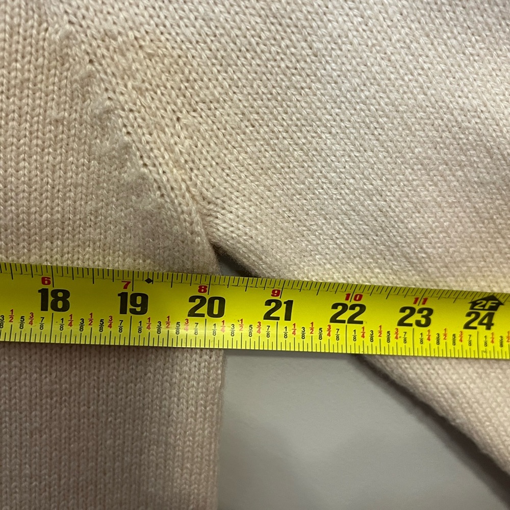 J. Crew Crewneck Sweater with Jeweled Buttons in a cream color Size XL - Picture 5 of 6